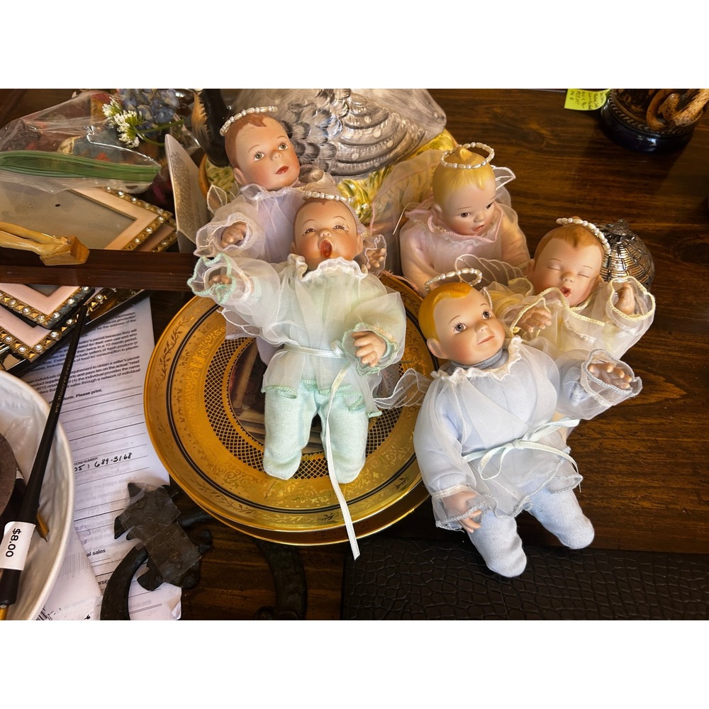 Ashton Drake Porcelain Baby Dolls Set of Five